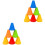 100Stk Windfeste Hindernis Cones, Marker Für Spiele Und Training 3