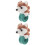 2Stk Braune Tier Slap Armbänder Plüsch Kinder 6