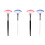 4Stk Schlafmaske Applikator Gesicht Make-Up Bunt 3
