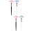 4Stk Schlafmaske Applikator Gesicht Make-Up Bunt 8