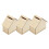 9Stk Multifunktionale Holz Spardose Hausform Beige DIY Geschenk 1