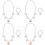 4Sets Modeschmuck Set Kinder Shell Halskette Armband Mehrfarbig 4