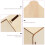 9Stk Multifunktionale Holz Spardose Hausform Beige DIY Geschenk 8