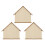 9Stk Multifunktionale Holz Spardose Hausform Beige DIY Geschenk 3