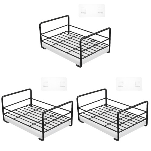 3Stk Schwammhalter Küchen Organizer Mit Ablaufsystem 1