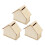 9Stk Multifunktionale Holz Spardose Hausform Beige DIY Geschenk 2