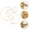 32Stk DIY Metallringe Gold, Robust Für Makramee & Basteln 10