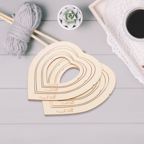 1Ensemble Outil Macramé En Bois Durable Khaki Pour Tressage Découpe 2