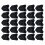25Pièces Couvre-Coin Noir Pour Caisson D'enceinte 1