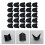 25Pièces Couvre-Coin Noir Pour Caisson D'enceinte 5