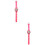 2Stk Verstellbare Kinderuhr Cartoon Design LED Rosa 5