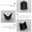 25Pièces Couvre-Coin Noir Pour Caisson D'enceinte 8