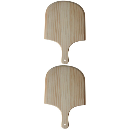 2Pièces À Bois Naturel Beige Spatule Pour Four 2