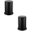 2Pièces Support Ciseaux Couteaux Cuisine Noir Acier 6