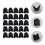 25Pièces Couvre-Coin Noir Pour Caisson D'enceinte 6