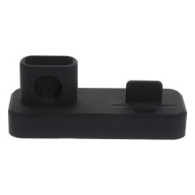 2Pièces Rangement Chargeur Noir Pour Smartphone Montre Ecouteurs