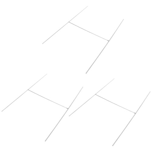3Pièces Support D'affichage H Forme Galvanisé Rack Pratique Argenté