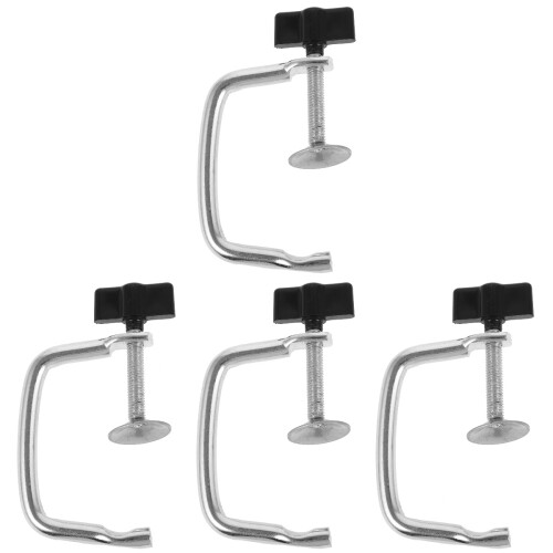 4Pièces Accessoires Argentés Pour Pâtes Clips Fixation Fer PP 2