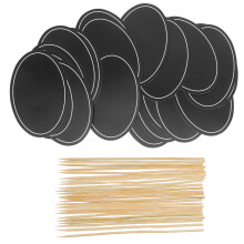 2 Pcs Food Marker Buffet Tags Appetizer Picks Chalkboard Cupcake