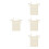 4Pièces Suspendu Beige En Lin Pour Jouets, Accessoires 8