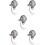 5Pcs Durable Aluminum Motorcycle Speedometer Clear Display Silver 10