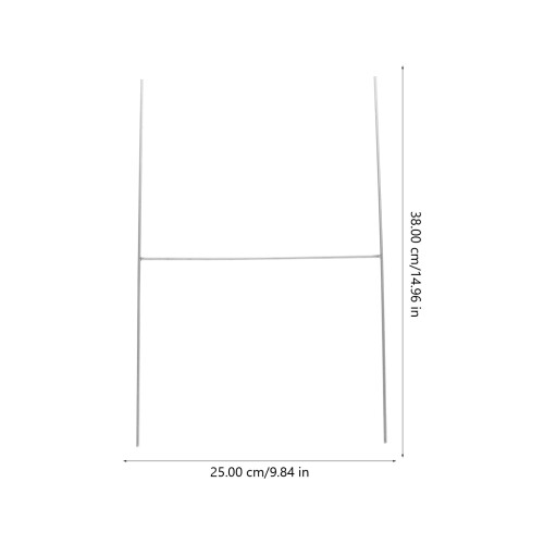 3Pièces Support D'affichage H Forme Galvanisé Rack Pratique Argenté 1