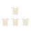 4Pièces Suspendu Beige En Lin Pour Jouets, Accessoires 5