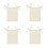 4Pièces Suspendu Beige En Lin Pour Jouets, Accessoires 3