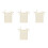 4Pièces Suspendu Beige En Lin Pour Jouets, Accessoires 9
