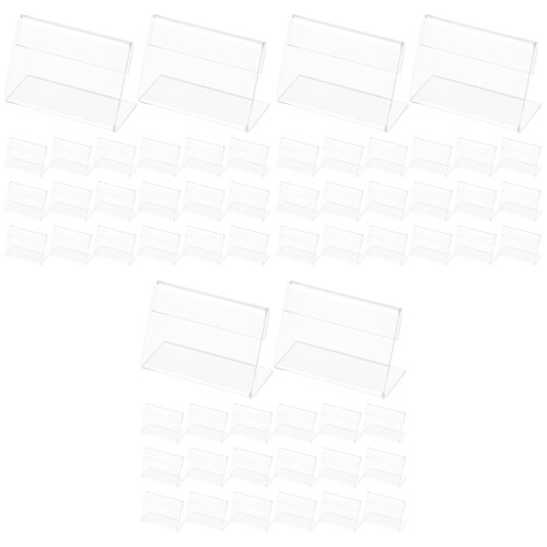 75 Pcs Acrylic Horizontal Price Display Holders For Table 2