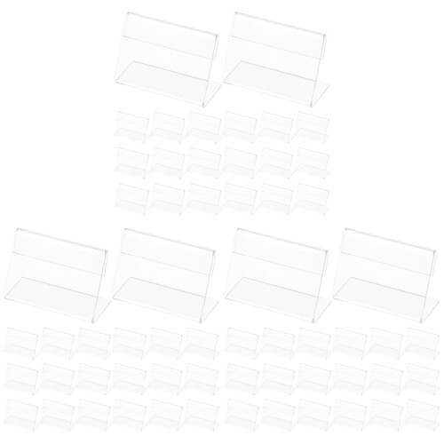 75 Pcs Acrylic Horizontal Price Display Holders For Table 1