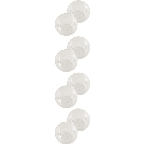 8Pcs Decorative Glass Candle Holders Transparent Tea Light Stand 1