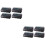 8Ensembles Plateau 24 Cellules Plastique Noir Pour Empilable 6