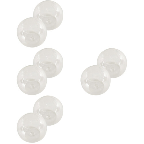 8Pcs Decorative Glass Candle Holders Transparent Tea Light Stand 2