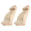 4Pièces Décor Bois Beige Colonne Romane Style Authentique 1