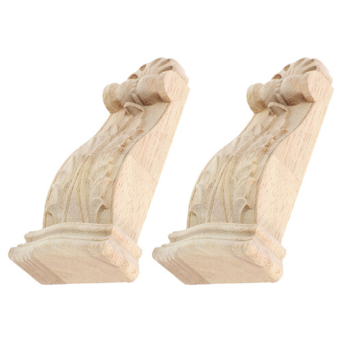 4Pièces Décor Bois Beige Colonne Romane Style Authentique