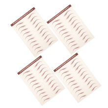 4 Feuilles Stickers Sourcils 3D Imperméables Tenue Longue Durée