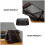 1Pièces Cartable PU Noir Résistant Voyage Et Usage 7