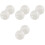 8Pcs Decorative Glass Candle Holders Transparent Tea Light Stand 7