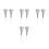 Raindrops 4 Pairs Light Drum Sticks Jazz Drums 30x3x4cm White 10