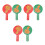6Pièces Paddles Participation Classe Double Face Plastique 5