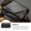 1Pièces Cartable PU Noir Résistant Voyage Et Usage 4