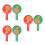 6Pièces Paddles Participation Classe Double Face Plastique 6