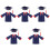 5Ensembles Robes De Graduation Assorties Chapeaux Élégants 5