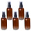 15Pcs Compact Cosmetic Spray Bottles Fine Mist Light Brown Set 1