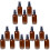 15Pcs Compact Cosmetic Spray Bottles Fine Mist Light Brown Set 2