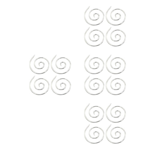 16Pcs Silver Alloy Spiral Cable Knitting Needles for Handmade Sweaters 2