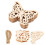 20Pièces Découpes Bois Beige Durable Pour Décorations Loisirs DIY 9