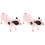 2Pcs Realistic Plastic Simulated Pig Model Animal Figure 3
