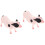 2Pcs Realistic Plastic Simulated Pig Model Animal Figure 5